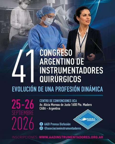 41° Congreso Argentino de Instrumentadores Quirúrgicos AADI-FAAED