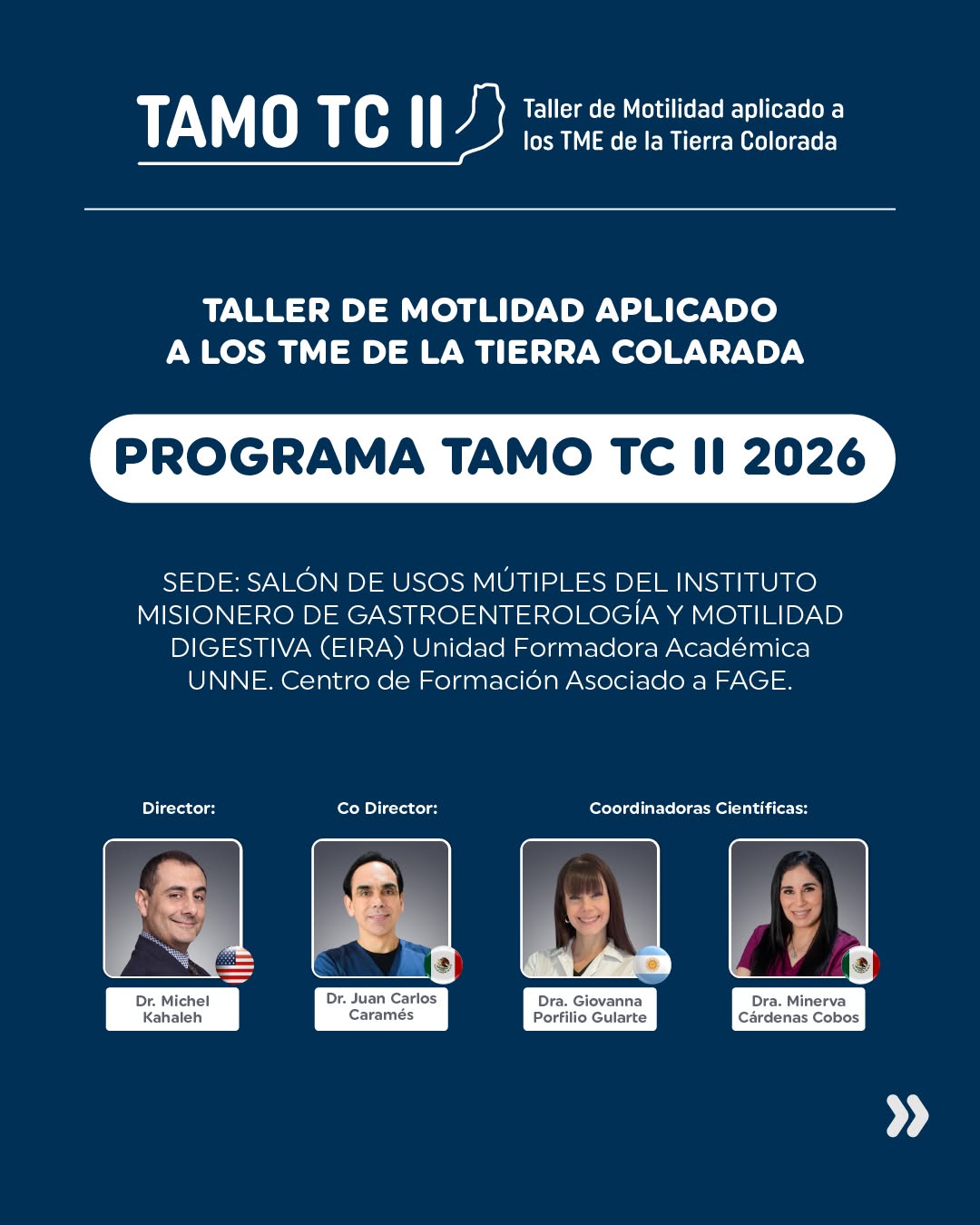 I Taller de Motilidad aplicado a los TME de la Tierra Colorada_Instituto EIRA-FAAED