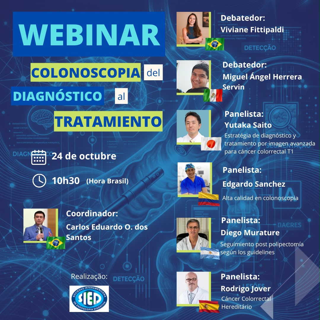 Webinar colonoscopía del diagnóstico al tratamiento SIED-FAAED